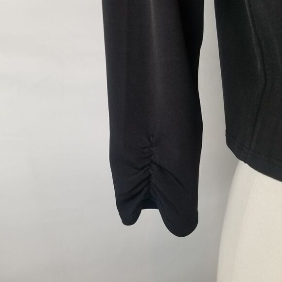 Black Little Cropped Polyester/Nylon Cardigan. Size S. - Picture 2 of 14